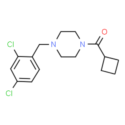 ChemSpider 2D Image | Cyclobutyl[4-(2,4-dichlorobenzyl)-1-piperazinyl]methanone | C16H20Cl2N2O