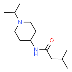 ChemSpider 2D Image | N-(1-Isopropyl-4-piperidinyl)-3-methylbutanamide | C13H26N2O