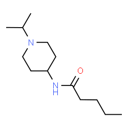 ChemSpider 2D Image | N-(1-Isopropyl-4-piperidinyl)pentanamide | C13H26N2O