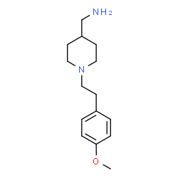 ChemSpider 2D Image | 1-{1-[2-(4-Methoxyphenyl)ethyl]-4-piperidinyl}methanamine | C15H24N2O