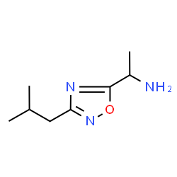 ChemSpider 2D Image | 1-(3-Isobutyl-1,2,4-oxadiazol-5-yl)ethanamine | C8H15N3O