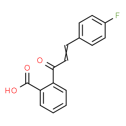 ChemSpider 2D Image | 2-[3-(4-Fluorophenyl)acryloyl]benzoic acid | C16H11FO3