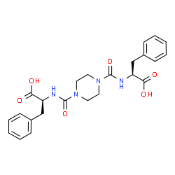 ChemSpider 2D Image | (2S,2'S)-2,2'-[1,4-Piperazinediylbis(carbonylimino)]bis(3-phenylpropanoic acid) | C24H28N4O6