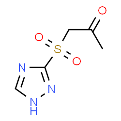 ChemSpider 2D Image | 1-(1H-1,2,4-Triazol-3-ylsulfonyl)acetone | C5H7N3O3S