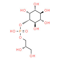 ChemSpider 2D Image | (2S)-2,3-Dihydroxypropyl (1S,2R,3R,4S,5S,6R)-2,3,4,5,6-pentahydroxycyclohexyl hydrogen phosphate | C9H19O11P