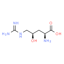 ChemSpider 2D Image | (4R)-4-hydroxy-L-arginine | C6H14N4O3