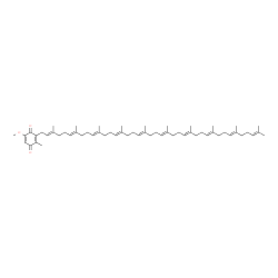 ChemSpider 2D Image | 2-decaprenyl-6-methoxy-3-methyl-1,4-benzoquinone | C58H88O3