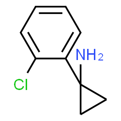 ChemSpider 2D Image | 1-(2-Chlorophenyl)cyclopropanamine | C9H10ClN