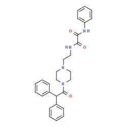 ChemSpider 2D Image | N-{2-[4-(Diphenylacetyl)-1-piperazinyl]ethyl}-N'-phenylethanediamide | C28H30N4O3