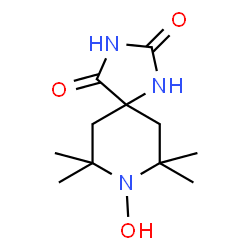 ChemSpider 2D Image | 8-Hydroxy-7,7,9,9-tetramethyl-1,3,8-triazaspiro[4.5]decane-2,4-dione | C11H19N3O3