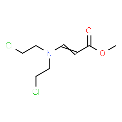 ChemSpider 2D Image | Methyl 3-[bis(2-chloroethyl)amino]acrylate | C8H13Cl2NO2