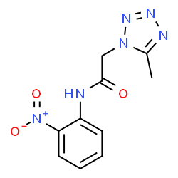 ChemSpider 2D Image | 2-(5-Methyl-1H-tetrazol-1-yl)-N-(2-nitrophenyl)acetamide | C10H10N6O3