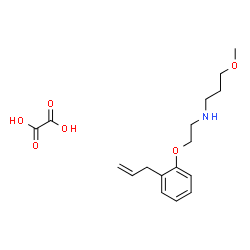 ChemSpider 2D Image | N-[2-(2-Allylphenoxy)ethyl]-3-methoxy-1-propanamine ethanedioate (1:1) | C17H25NO6