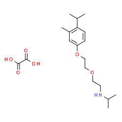 ChemSpider 2D Image | N-{2-[2-(4-Isopropyl-3-methylphenoxy)ethoxy]ethyl}-2-propanamine ethanedioate (1:1) | C19H31NO6