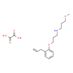 ChemSpider 2D Image | 3-(2-Allylphenoxy)-N-(3-methoxypropyl)-1-propanamine ethanedioate (1:1) | C18H27NO6