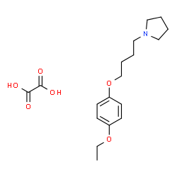 ChemSpider 2D Image | 1-[4-(4-Ethoxyphenoxy)butyl]pyrrolidine ethanedioate (1:1) | C18H27NO6