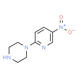 ChemSpider 2D Image | 1-(5-Nitro-2-pyridinyl)piperazine | C9H12N4O2
