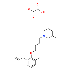 ChemSpider 2D Image | 1-[4-(2-Allyl-6-methylphenoxy)butyl]-3-methylpiperidine ethanedioate (1:1) | C22H33NO5