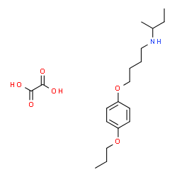 ChemSpider 2D Image | N-sec-Butyl-4-(4-propoxyphenoxy)-1-butanamine ethanedioate (1:1) | C19H31NO6