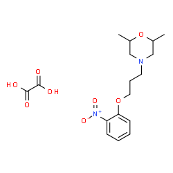 ChemSpider 2D Image | 2,6-Dimethyl-4-[3-(2-nitrophenoxy)propyl]morpholine ethanedioate (1:1) | C17H24N2O8