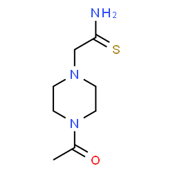 ChemSpider 2D Image | 2-(4-Acetyl-1-piperazinyl)ethanethioamide | C8H15N3OS