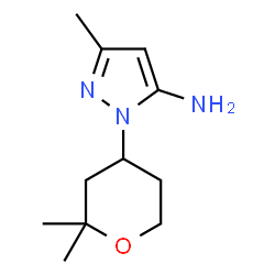 ChemSpider 2D Image | 1-(2,2-Dimethyltetrahydro-2H-pyran-4-yl)-3-methyl-1H-pyrazol-5-amine | C11H19N3O