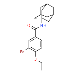 ChemSpider 2D Image | N-(Adamantan-1-yl)-3-bromo-4-ethoxybenzamide | C19H24BrNO2