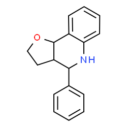 ChemSpider 2D Image | 4-Phenyl-2,3,3a,4,5,9b-hexahydrofuro[3,2-c]quinoline | C17H17NO