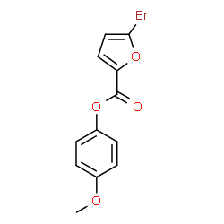 ChemSpider 2D Image | 4-Methoxyphenyl 5-bromo-2-furoate | C12H9BrO4