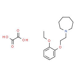 ChemSpider 2D Image | 1-[2-(2-Ethoxyphenoxy)ethyl]azepane ethanedioate (1:1) | C18H27NO6