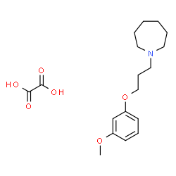 ChemSpider 2D Image | 1-[3-(3-Methoxyphenoxy)propyl]azepane ethanedioate (1:1) | C18H27NO6