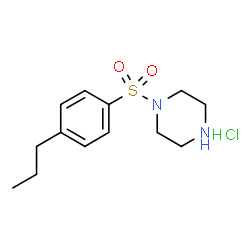 ChemSpider 2D Image | 1-(4-propylbenzenesulfonyl)piperazine hydrochloride | C13H21ClN2O2S