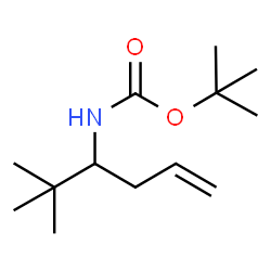 ChemSpider 2D Image | 2-Methyl-2-propanyl (2,2-dimethyl-5-hexen-3-yl)carbamate | C13H25NO2