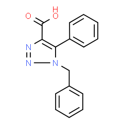 ChemSpider 2D Image | 1-Benzyl-5-phenyl-1H-1,2,3-triazole-4-carboxylic acid | C16H13N3O2