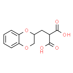 ChemSpider 2D Image | (2,3-Dihydro-1,4-benzodioxin-2-ylmethyl)malonic acid | C12H12O6