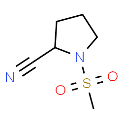 ChemSpider 2D Image | 1-(Methylsulfonyl)-2-pyrrolidinecarbonitrile | C6H10N2O2S