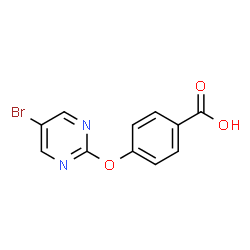 ChemSpider 2D Image | 4-(5-Bromopyrimidin-2-yloxy)benzoic acid | C11H7BrN2O3
