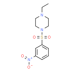 ChemSpider 2D Image | 1-Ethyl-4-[(3-nitrophenyl)sulfonyl]piperazine | C12H17N3O4S