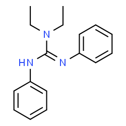 ChemSpider 2D Image | 1,1-Diethyl-2,3-diphenylguanidine | C17H21N3