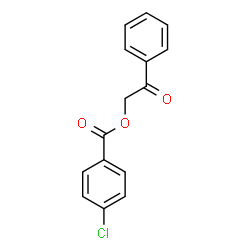 ChemSpider 2D Image | 2-Oxo-2-phenylethyl 4-chlorobenzoate | C15H11ClO3
