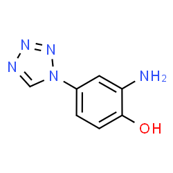 ChemSpider 2D Image | 2-Amino-4-(1H-tetrazol-1-yl)phenol | C7H7N5O