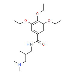 ChemSpider 2D Image | N-[3-(Dimethylamino)-2-methylpropyl]-3,4,5-triethoxybenzamide | C19H32N2O4