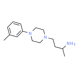 ChemSpider 2D Image | 4-[4-(3-Methylphenyl)-1-piperazinyl]-2-butanamine | C15H25N3