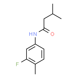 ChemSpider 2D Image | N-(3-Fluoro-4-methylphenyl)-3-methylbutanamide | C12H16FNO