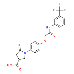 ChemSpider 2D Image | ASISCHEM D19373 | C20H17F3N2O5