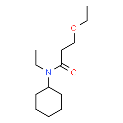 ChemSpider 2D Image | N-Cyclohexyl-3-ethoxy-N-ethylpropanamide | C13H25NO2
