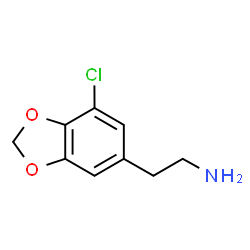 ChemSpider 2D Image | 2-(7-Chloro-1,3-benzodioxol-5-yl)ethanamine | C9H10ClNO2