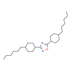 ChemSpider 2D Image | 3,5-Bis(4-hexylcyclohexyl)-1,2,4-oxadiazole | C26H46N2O