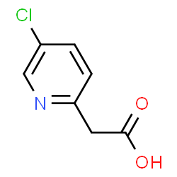 ChemSpider 2D Image | 2-(5-chloropyridin-2-yl)acetic acid | C7H6ClNO2