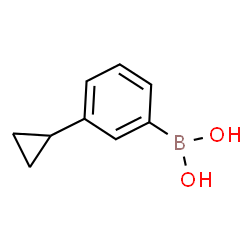 ChemSpider 2D Image | (3-Cyclopropylphenyl)boronic acid | C9H11BO2